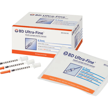 BD Insulin 0.5ml with 29G x 1/2" (12.7mm)