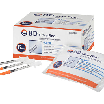 BD Insulin 0.5ml with 31G x 15/64" (6mm)