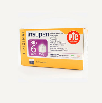 Insupen Pentips 6mm x 31G Needle - 100 Pen Needles