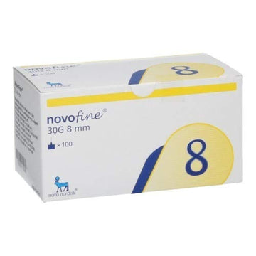 Novofine Pentips 8mm x 30G Needle - 100 Pen Needles