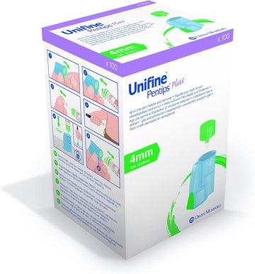 Unifine Pentips Plus 4mm x 32G Needle - 100 Pen Needles