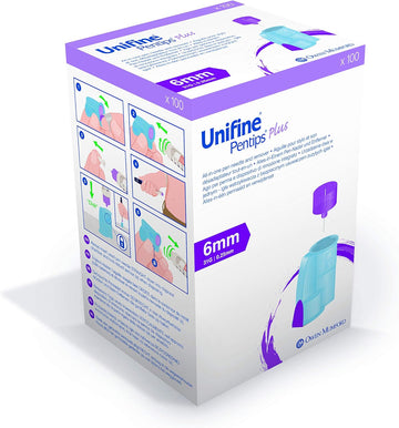 Unifine Pentips Plus 6mm x 31G Needle - 100 Pen Needles