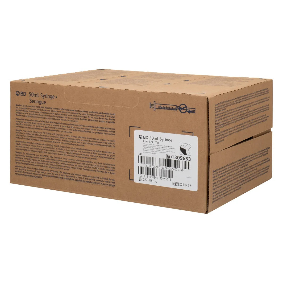 BD 50ml Luer Lok Syringe