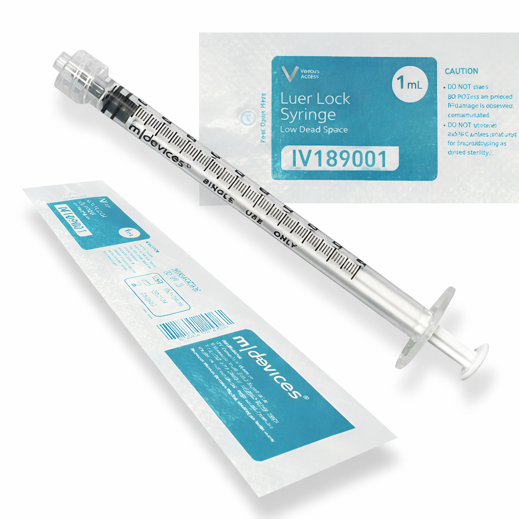 M-Devices 1ml Luer Lock Low Dead Space Syringe