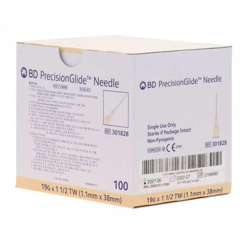 Needles 19G x 38mm Box/100