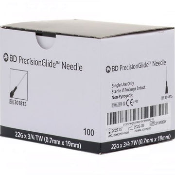 Needles 22G x 19mm Box/100