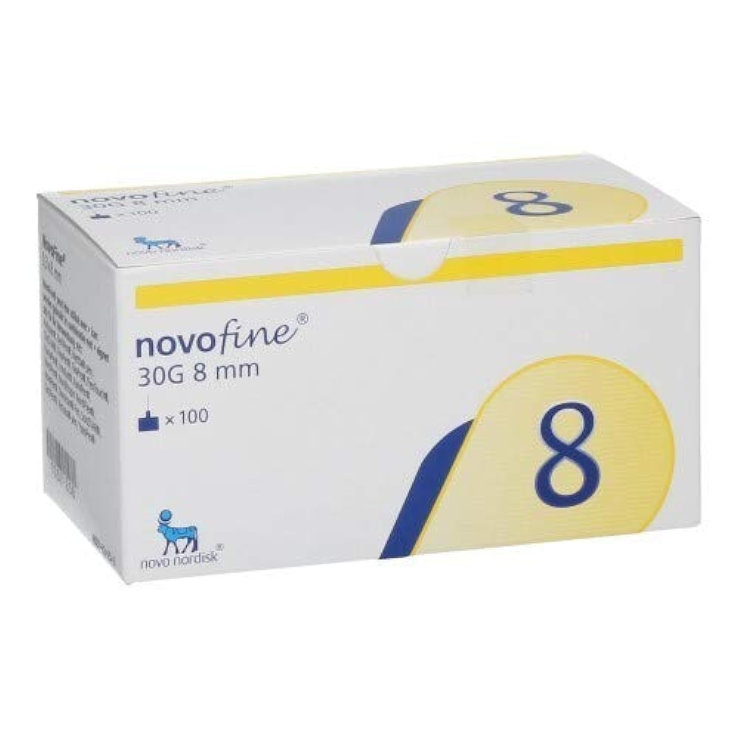 Novofine Pentips 8mm x 30G Needle - 100 Pen Needles