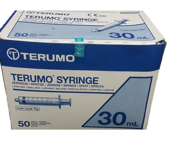 Terumo 30ml Luer Lock Syringe 50/Box