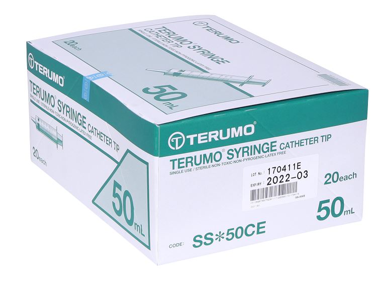 Terumo 50ml Catheter Tip Syringe 20/Box