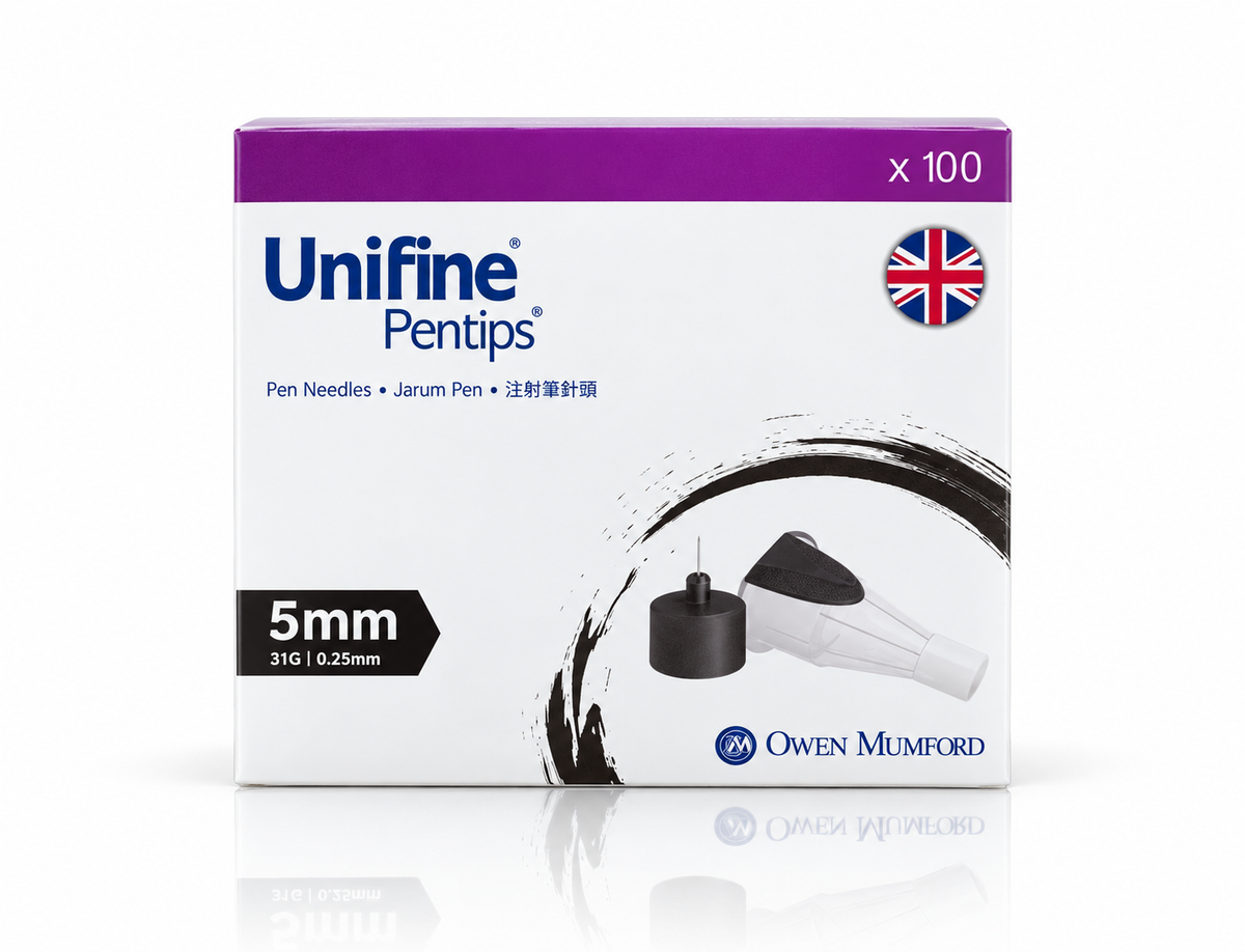 Unifine Pentips 5mm x 31G Needle - 100 Pen Needles