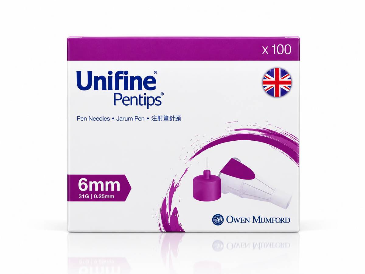 Unifine Pentips 6mm x 31G Needle - 100 Pen Needles