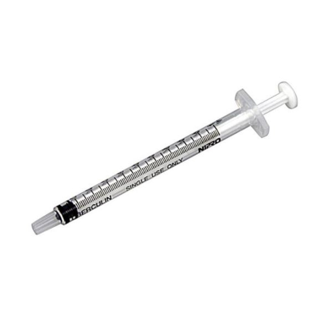 Nipro 1ml Tuberculin Luer Slip Syringe 100/Box